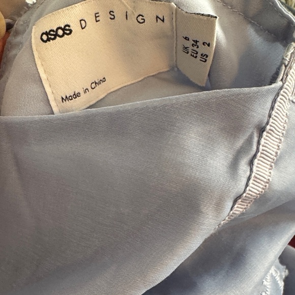 ASOS Sky Blue Lace Formal Dress - Picture 6 of 6